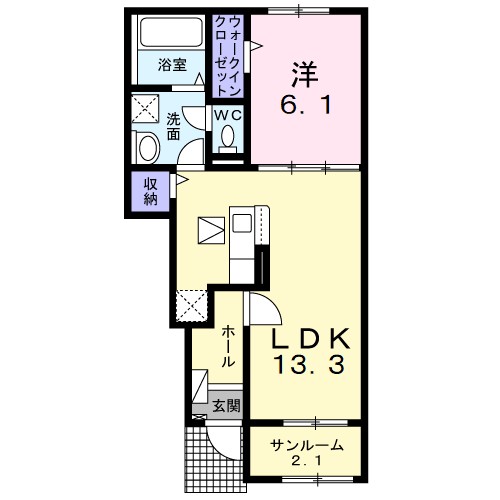 バランタイン　Ⅱ 間取り