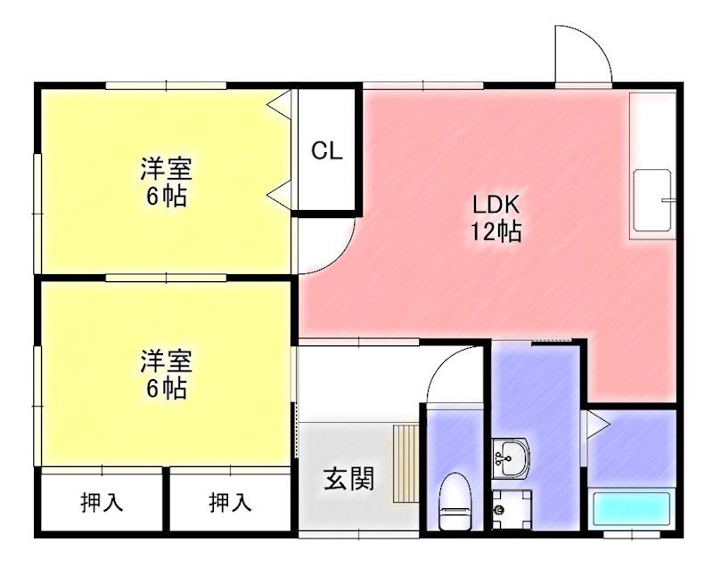 勝野アパート 間取り