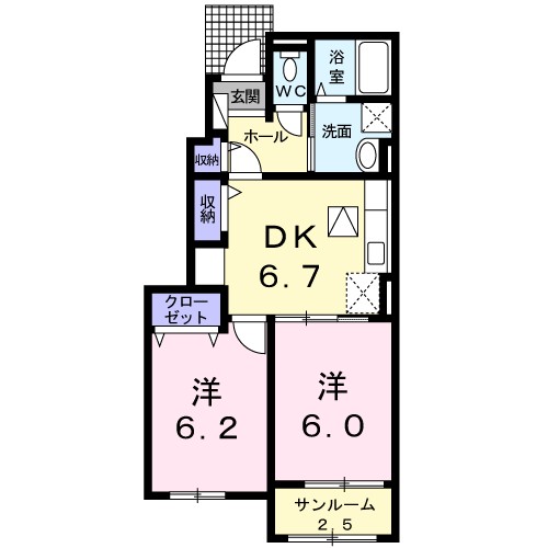 ウィステリア　参番館 間取り
