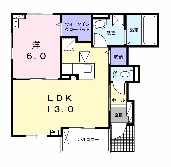 コンフォルタ茶屋の原 間取り