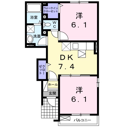 メゾンドリシュＢ 間取り