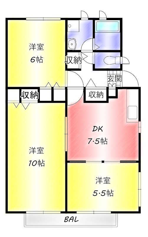プランタン星ヶ丘Ⅰ 間取り