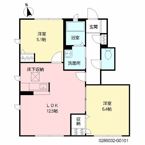 グランドゥール大地　G棟  間取り