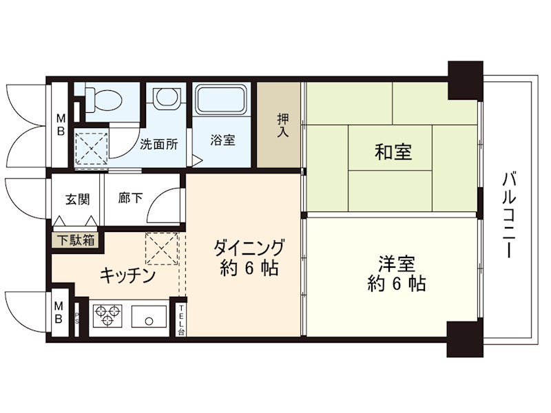 ハイシティ横須賀中央Ｂ 702号室 間取り