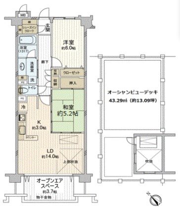 グランシティ湘南海岸マリナージュスクエア　 間取り