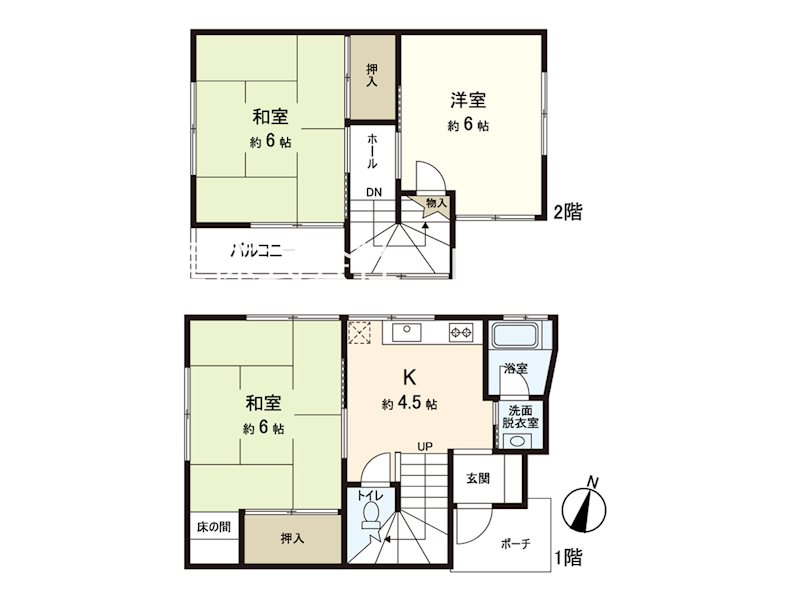 北寺尾貸家 間取り