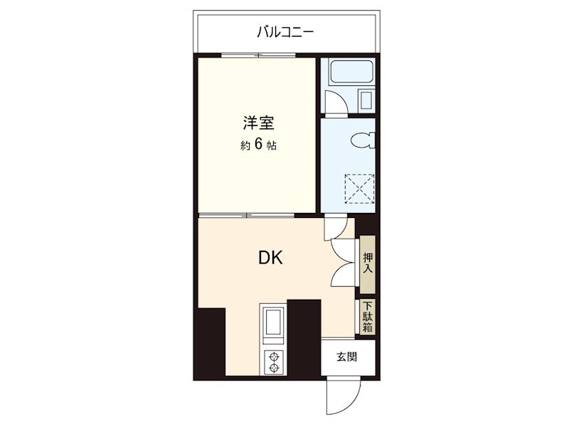 横須賀ハイム 912号室 間取り