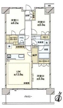 パークホームズ茅ヶ崎中央公園 間取り