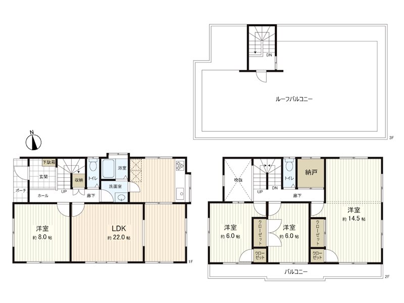 片瀬山1丁目戸建 間取り