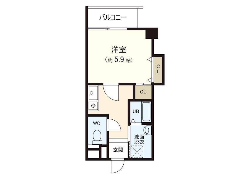 アクアコート金沢八景 203号室 間取り