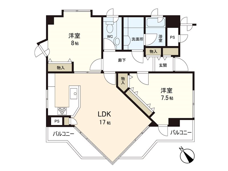 コンドミニアムテレジア  間取り