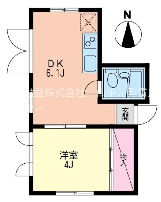エボック元町汐汲坂 201号室 間取り