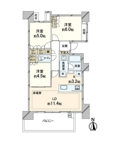 ライオンズ一条レジデンス湘南CーX 間取り