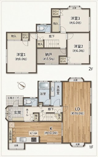北軽井沢貸家 間取り