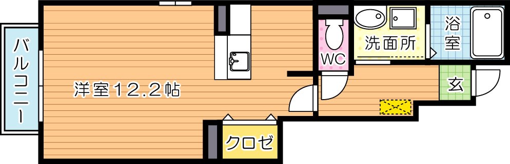 ランドコア木屋瀬 間取り図