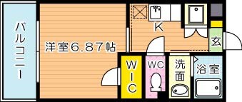 飛幡ブレイン 301号室 間取り