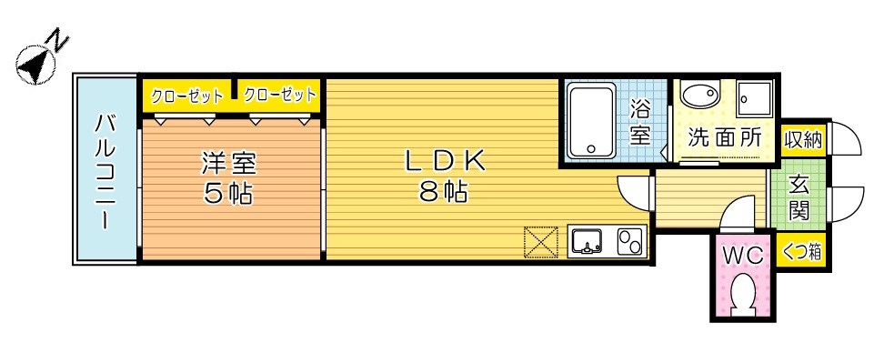 サンクレシア原町別院 302号室 間取り