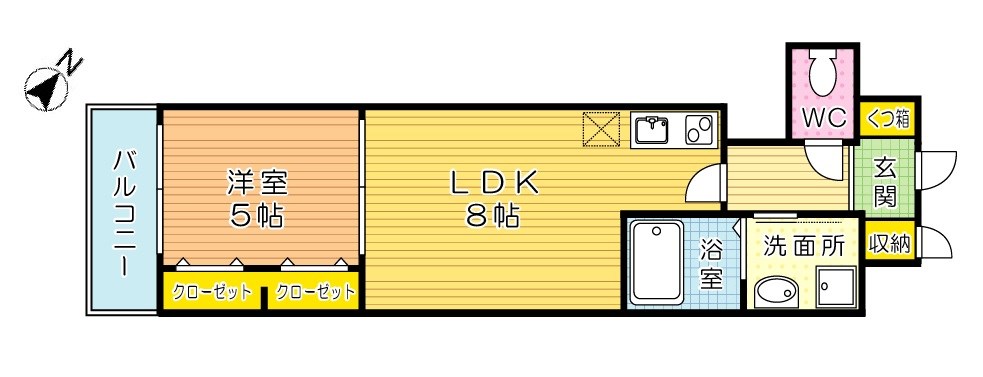 サンクレシア原町別院 401号室 間取り