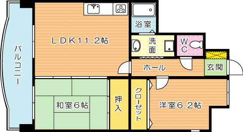 オロマーレ折尾南Ⅰ  間取り図