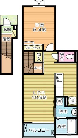 小文字ヒルI 205号室 間取り