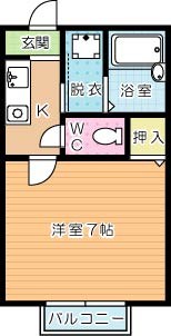 さくらビレッジ 102号室 間取り