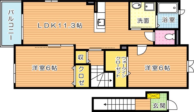 ロワンテールⅣ  間取り図