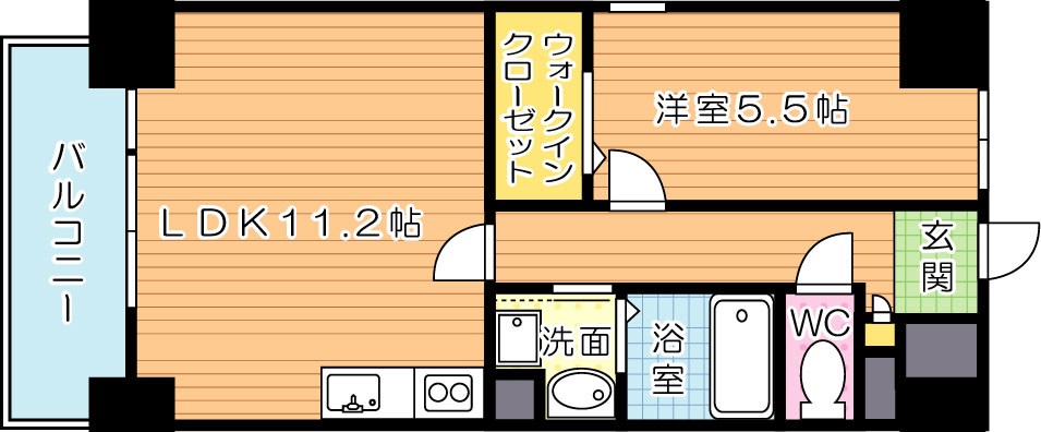 ピュアメゾン 501号室 間取り
