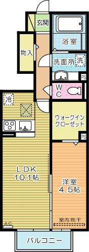 Arietta(アリエッタ) 106号室 間取り