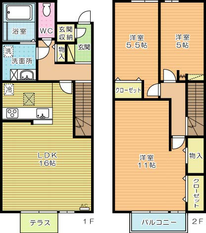 Arietta(アリエッタ) 102号室 間取り