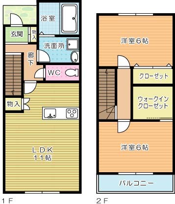 EMIREA日明Ⅰ（エミリア日明Ⅱ） 108号室 間取り