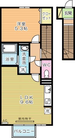 トレス日明壱番館 202号室 間取り
