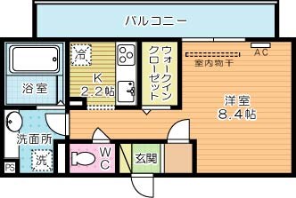 D-room城野 302号室 間取り