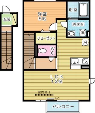 ミサキロード 202号室 間取り