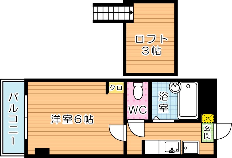 KAHANA（カハナ） 202号室 間取り