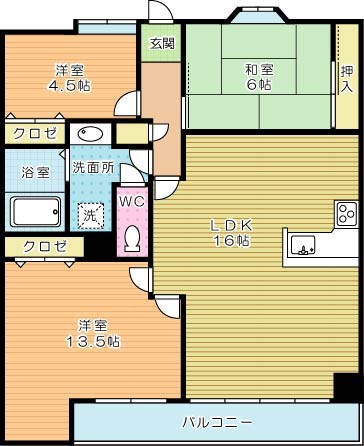 アーベインルネス大手町（分譲賃貸） 満号室 間取り