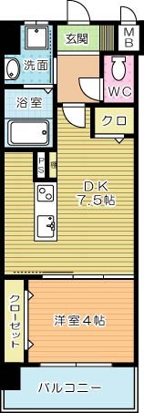 メディプラカーサ 402号室 間取り