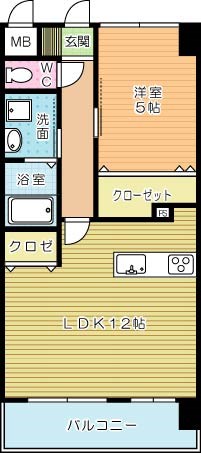 メディプラカーサ 509号室 間取り