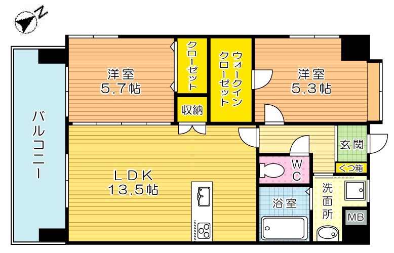 ザ・ヒルズ戸畑 間取り図