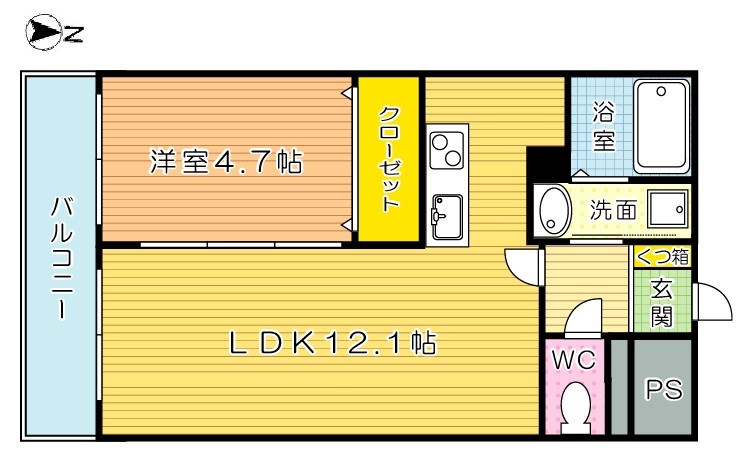 FERIO Kiyomizu (フェリオ清水) 403号室 間取り