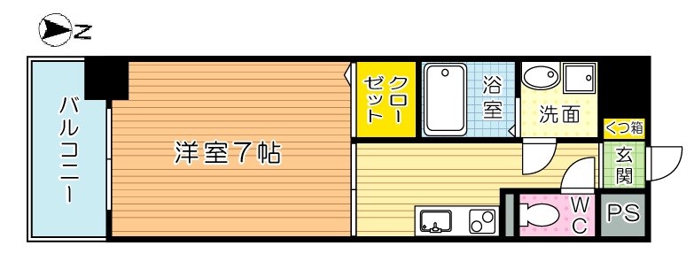 FERIO Kiyomizu (フェリオ清水) 705号室 間取り