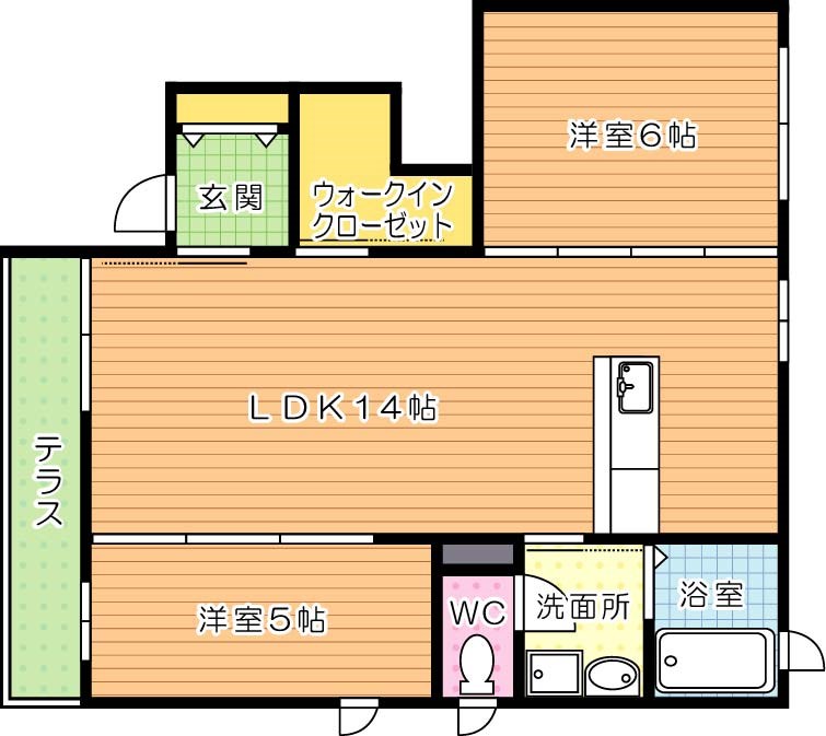 三洋タウン馬場山　Ｃ棟 間取り図