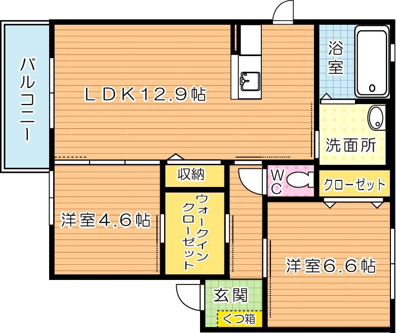 シャーメゾン茶屋の原Ⅱ　C棟 間取り図