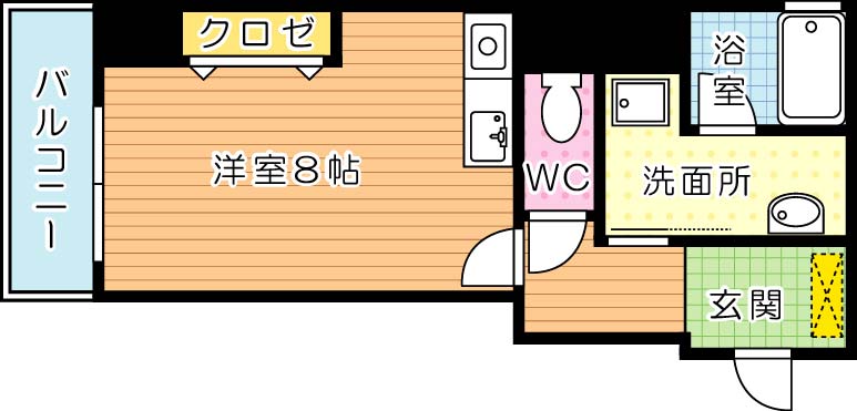 パラシオ二島 703号室 間取り