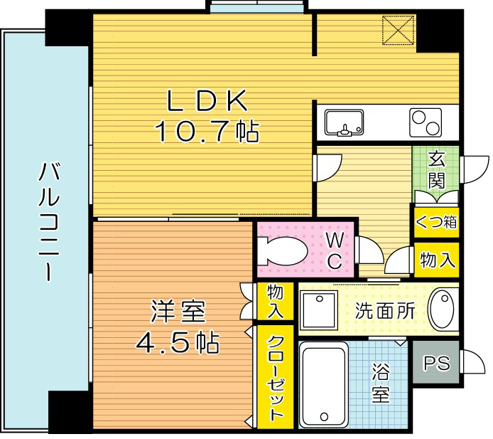 フェリシエ京町 403号室 間取り