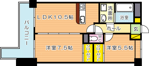 ＬＥＯＮ篠崎Ａ棟(レオン篠崎Ａ棟)  206号室 間取り