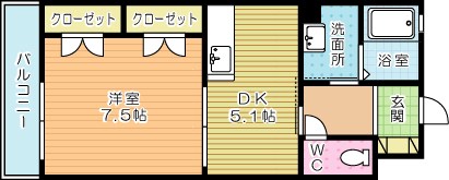 REZIA小倉 404号室 間取り