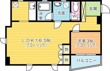 FORZA馬借 201号室 間取り