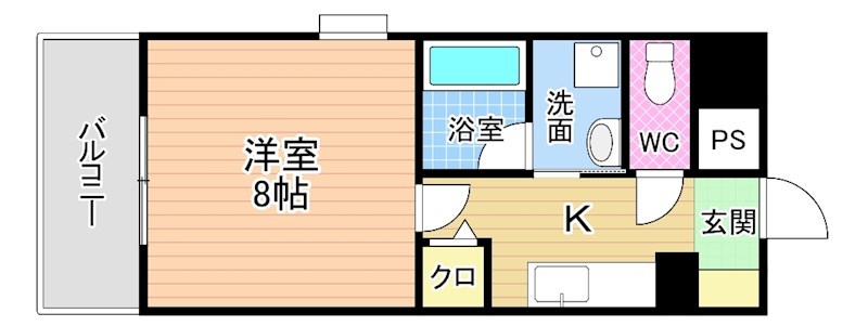 HILLS鍛冶町(ヒルズ鍛冶町) 401号室 間取り