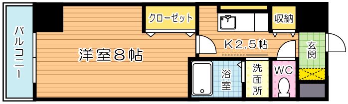 ヒット馬借テラス 802号室 間取り