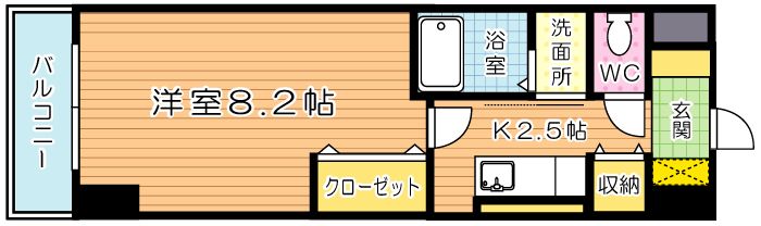 ヒット馬借テラス  503号室 間取り